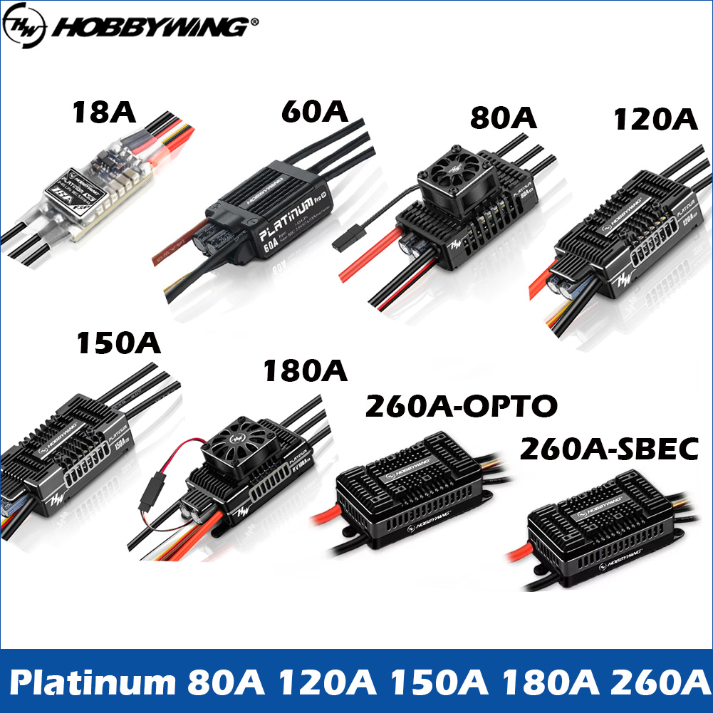 6S Lipo Battery 22.2V 5000Mah - HOBBYWING Brushless ESC Platinum 25A 60A