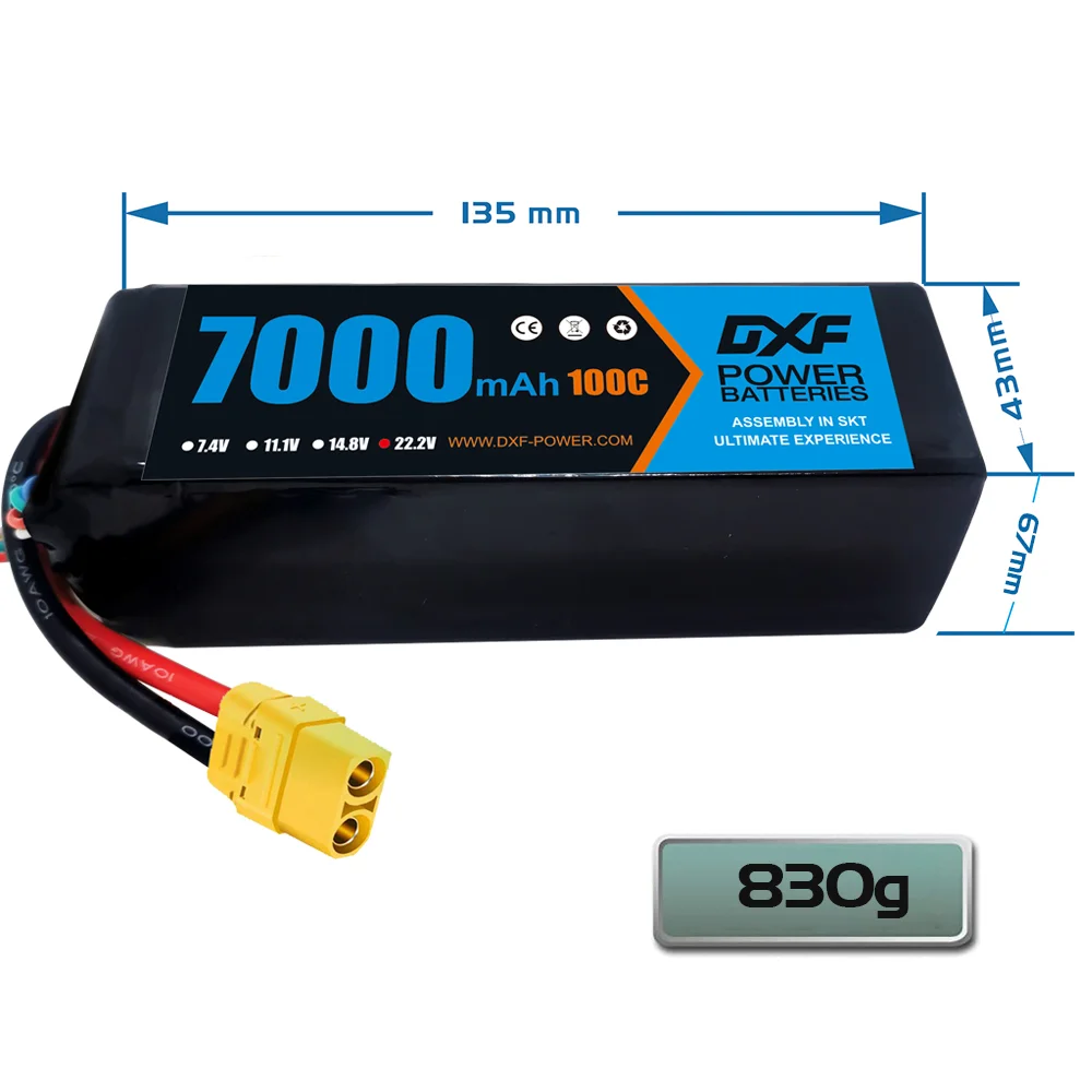 DXF 6S Lipo Battery 22.2V 7000 - 6S Lipo Battery 22.2V 5000Mah ulasan dan harga