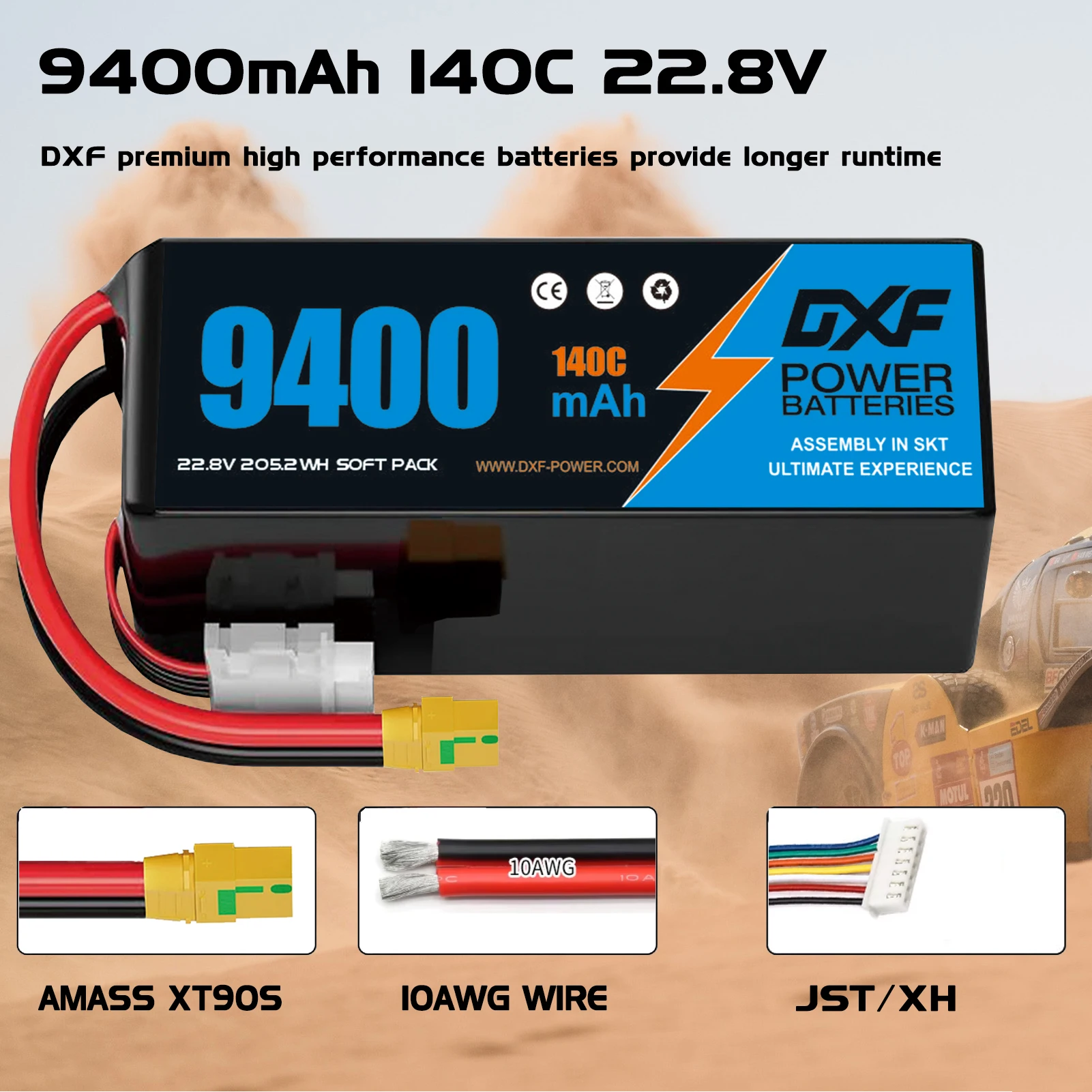 DXF 6S Lipo Battery 22.8V 140C - 6S Lipo Battery 22.2V 5000Mah ulasan dan harga