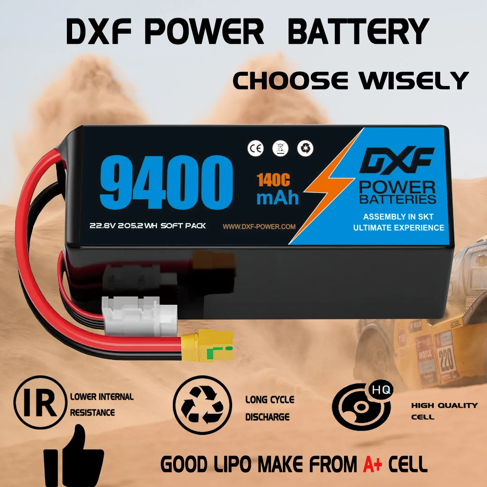 DXF 6S Lipo Battery 22.8V 140C - 6S Lipo Battery 22.2V 5000Mah ulasan dan harga