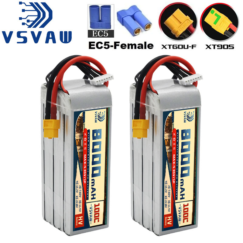 2026 New 6S 22.8V 8000mAh 100C - 6S Lipo Battery 22.2V 5000Mah ulasan dan harga