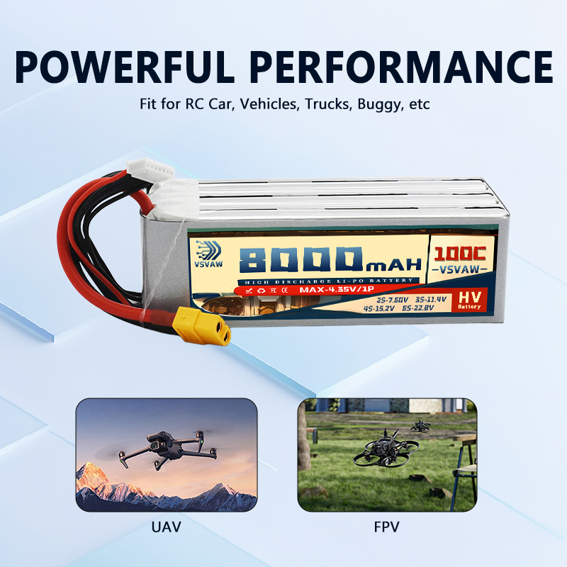 2026 New 6S 22.8V 8000mAh 100C - 6S Lipo Battery 22.2V 5000Mah ulasan dan harga