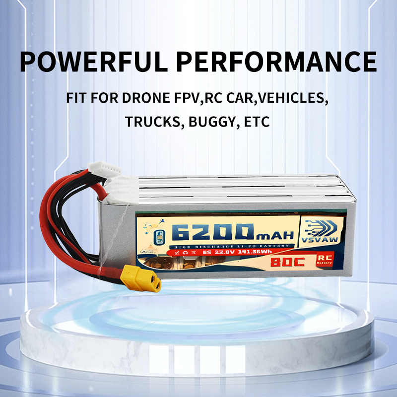 Upgraded VSVAW 6S 22.8V 80C/16 - 6S Lipo Battery 22.2V 5000Mah ulasan dan harga