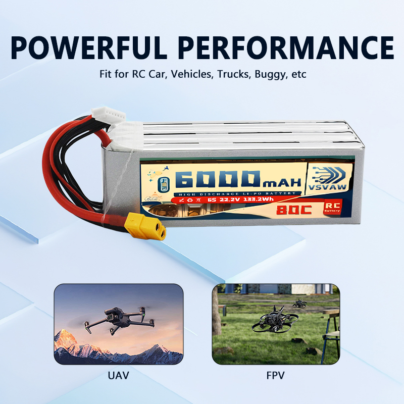 VSVAW 6S Lipo Battery 6000mAh  - 6S Lipo Battery 22.2V 5000Mah ulasan dan harga